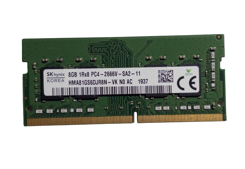 SK Hynix 8GB DDR4 SODIMM, 2666MHz PC4-21300, 1Rx8 1.2V