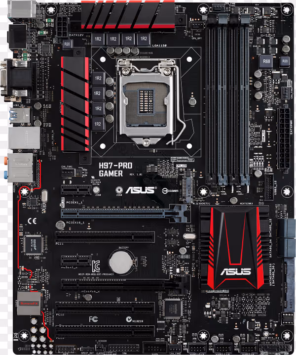 High performance computer motherboard and hardware components